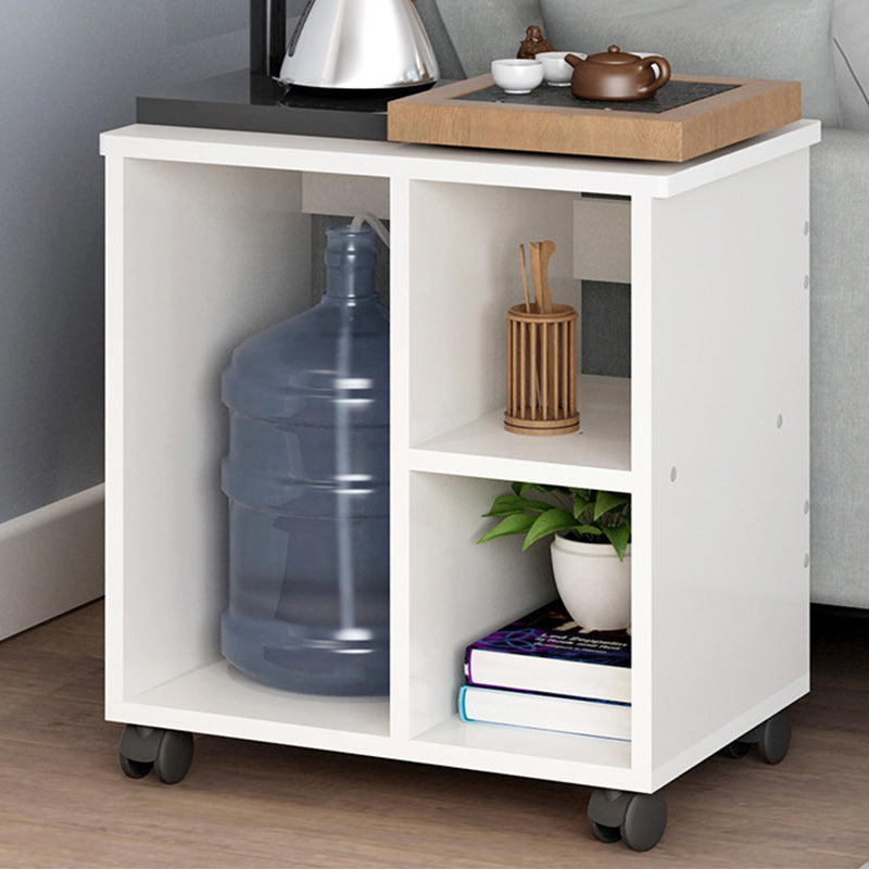 Transitional Rectangular End Table Removable Sofa Side Table with Storage
