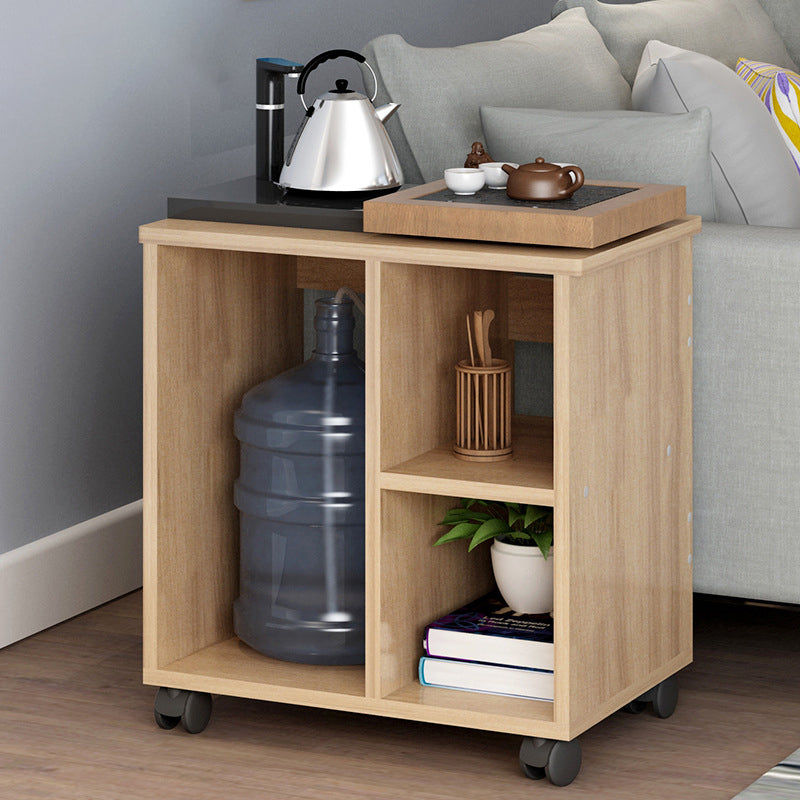 Transitional Rectangular End Table Removable Sofa Side Table with Storage