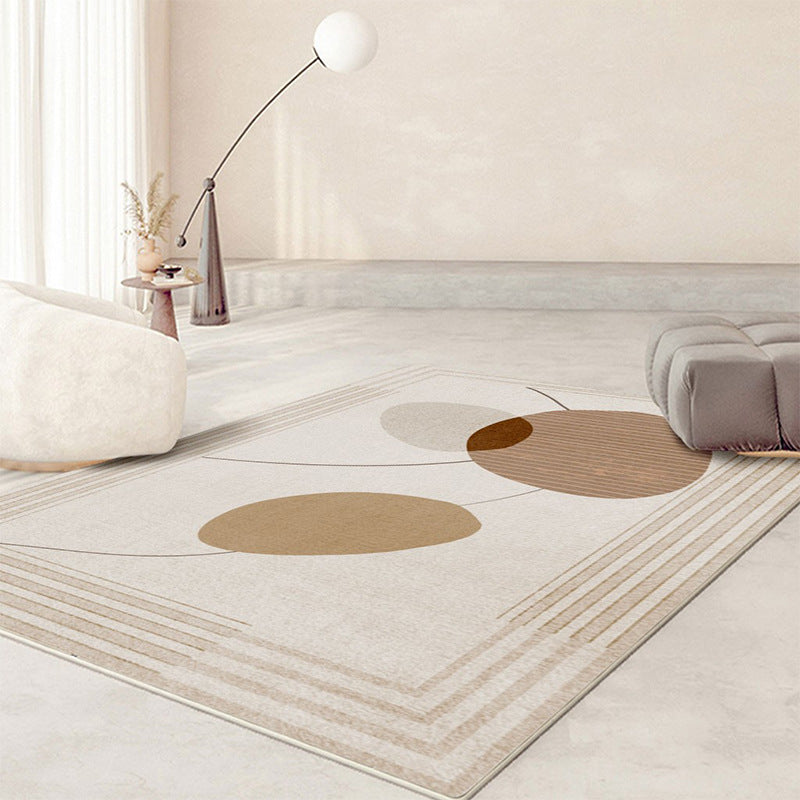 White Line Carpet Polyester Nordic Carpet Stain Resistant Carpet for Home Decor