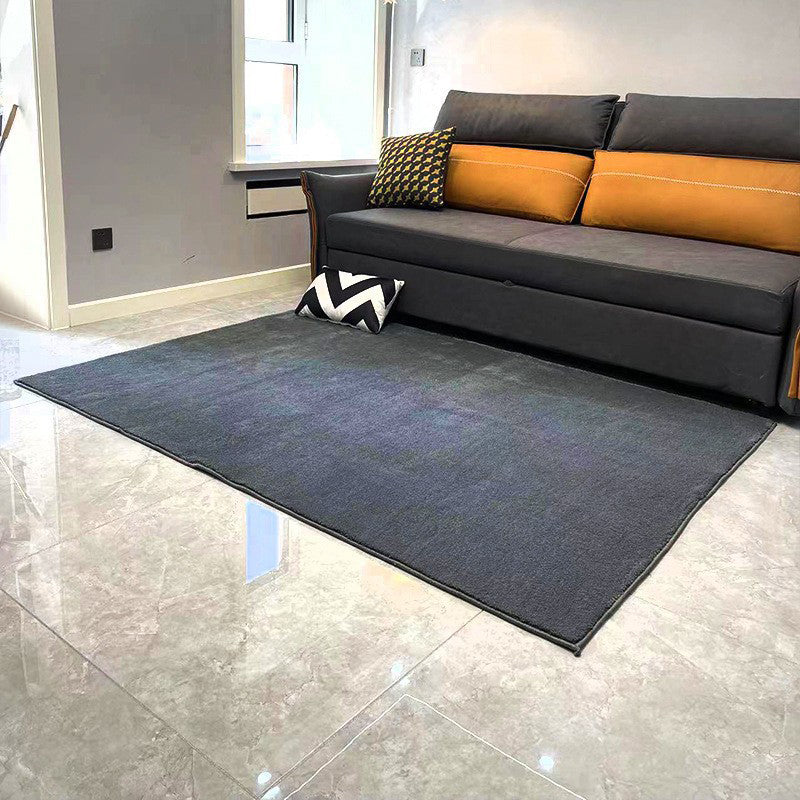 Pink Casual Rug Polyester Solid Color Rug Stain Resistant Rug for Living Room