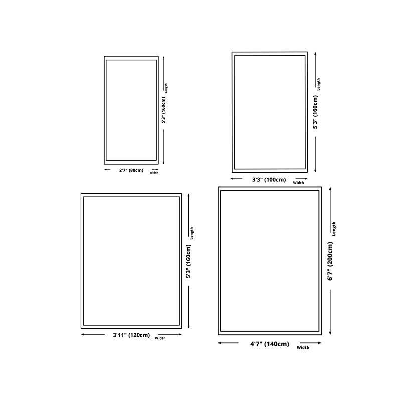 Green Modern Carpet Polyester Geometry Carpet Area Carpet Washable Carpet for Sitting Room