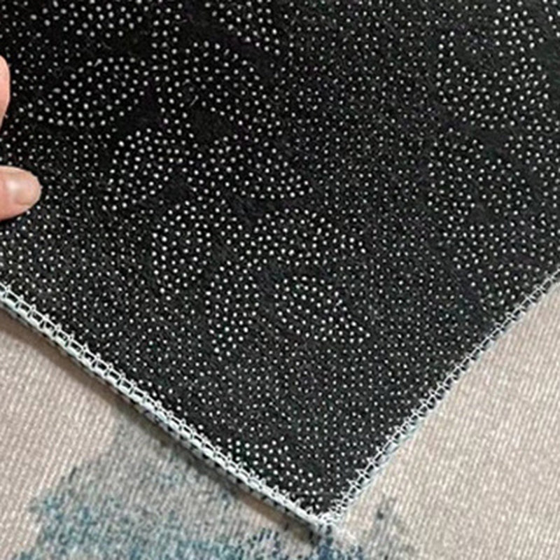 Dark Gray Gorgeous Rug Polyester Graphic Rug Stain Resistant Rug for Living Room