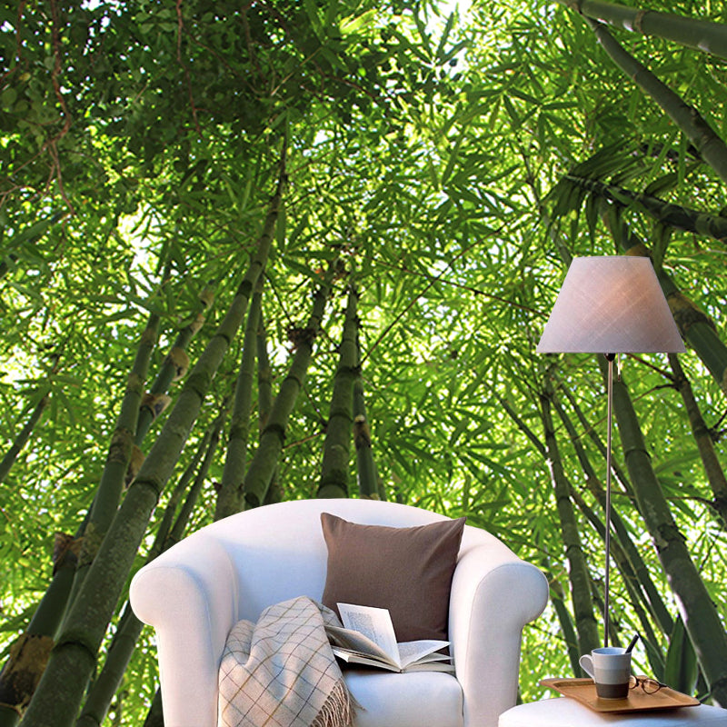 Fancy Wall Mural Tropical Forest Patterned Drawing Room Wall Mural