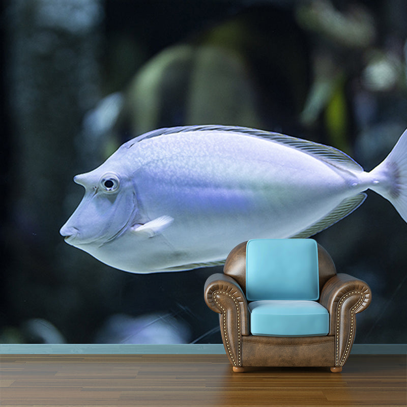 Pleasing Wall Mural Tropical Fish Print Living Room Wall Mural