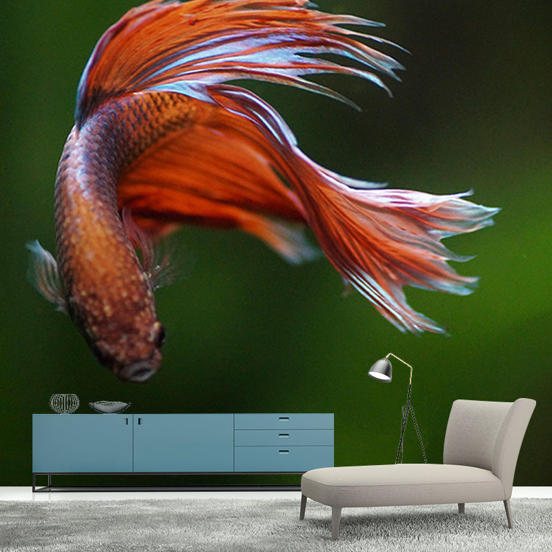 Fashionable Wall Mural Tropical Fish Pattern Drawing Room Wall Mural