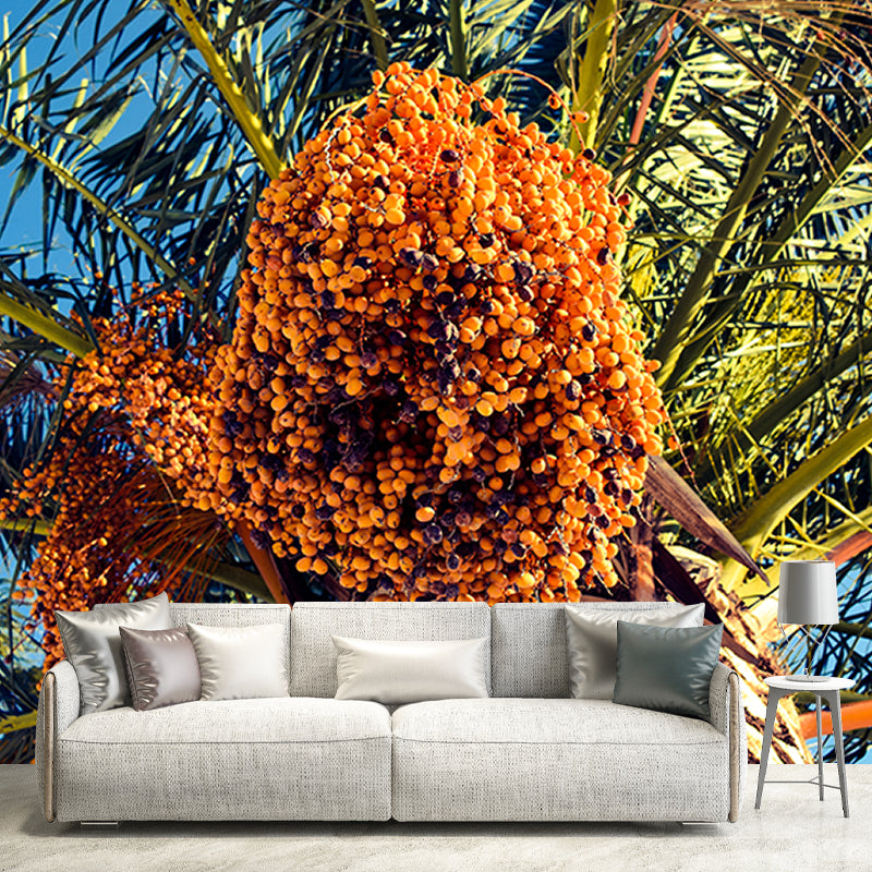 Fashionable Wall Mural Tropical Plant Leaf Printed Sitting Room Wall Mural