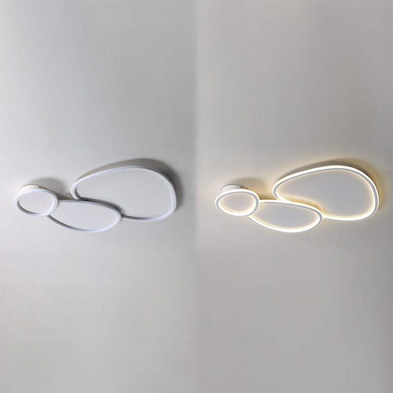 Modern Simple Style Iron Ceiling Light Geometry LED Ceiling Lamp for Living Room