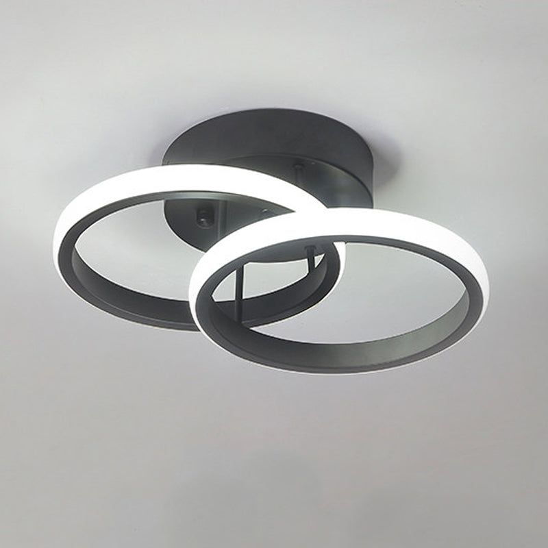 Nordic Style Aluminum Ceiling Light Geometry LED Ceiling Lamp for Living Room