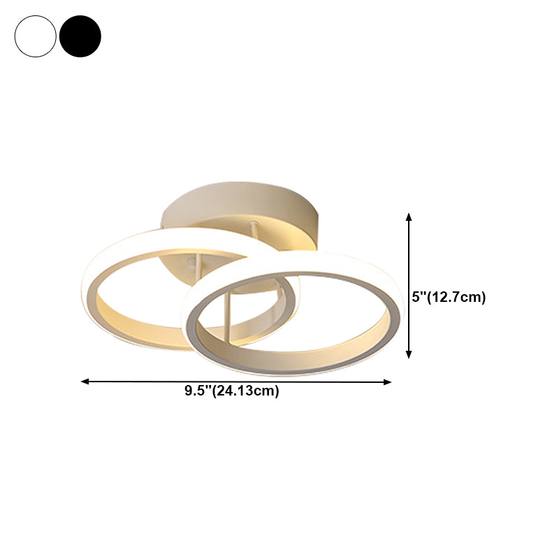 Nordic Style Aluminum Ceiling Light Geometry LED Ceiling Lamp for Living Room