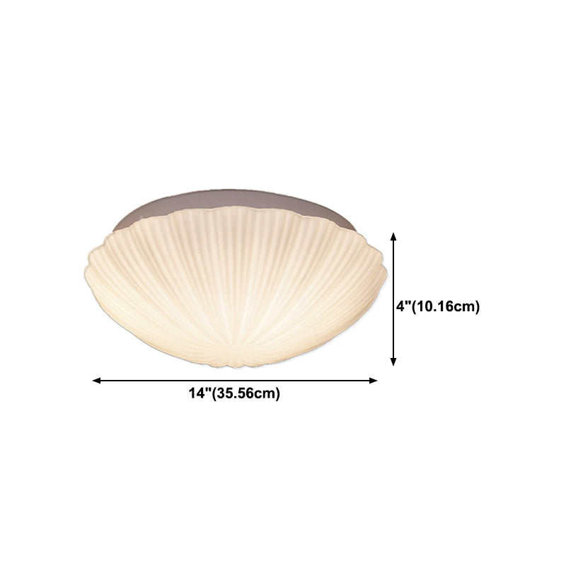 White Flush Mount Ceiling Light Nordic Simple Style Flush Light