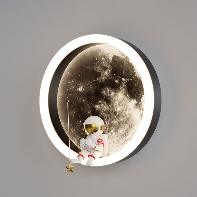 Children LED Wall Mount Light 1-Light Wall Light with Acrylic Shade for Kid's Room