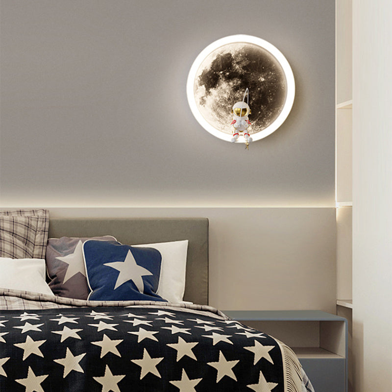 Children LED Wall Mount Light 1-Light Wall Light with Acrylic Shade for Kid's Room