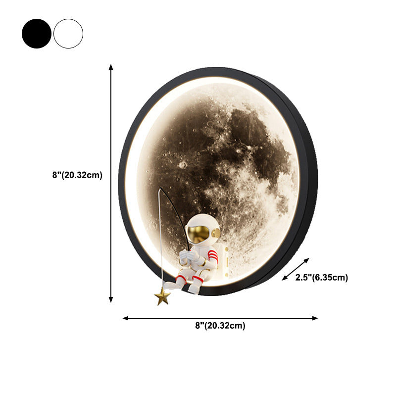 Children LED Wall Mount Light 1-Light Wall Light with Acrylic Shade for Kid's Room