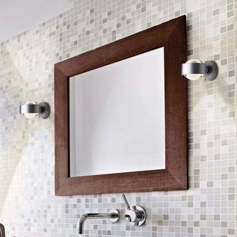 Metal Round Shape Wall Light Modern 2 Lights Wall Mount Light Fixture