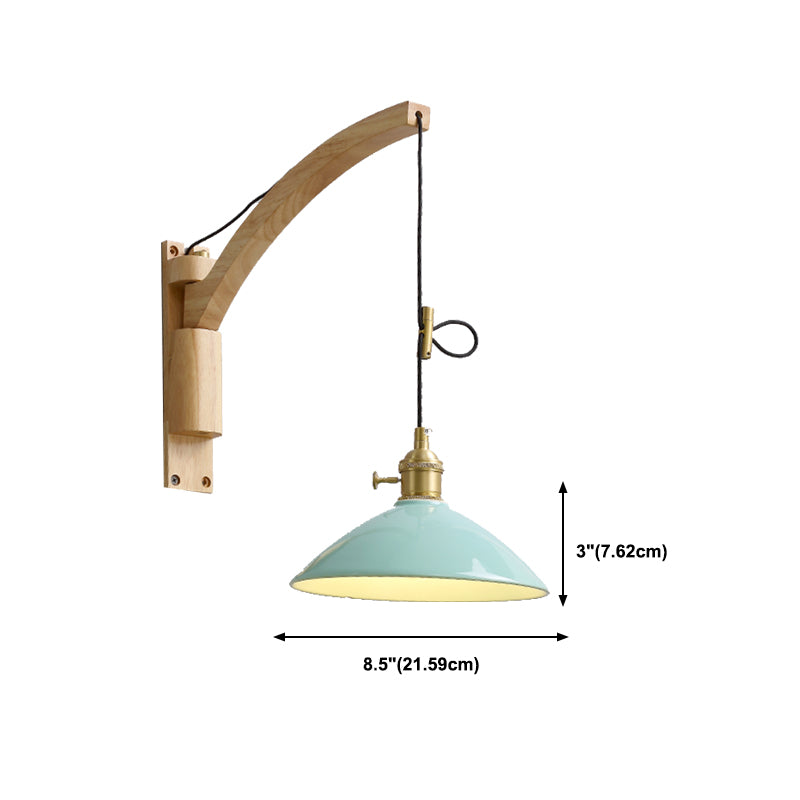 Wood Wall Sconce Light Modern Creative Wall Light for Bedroom