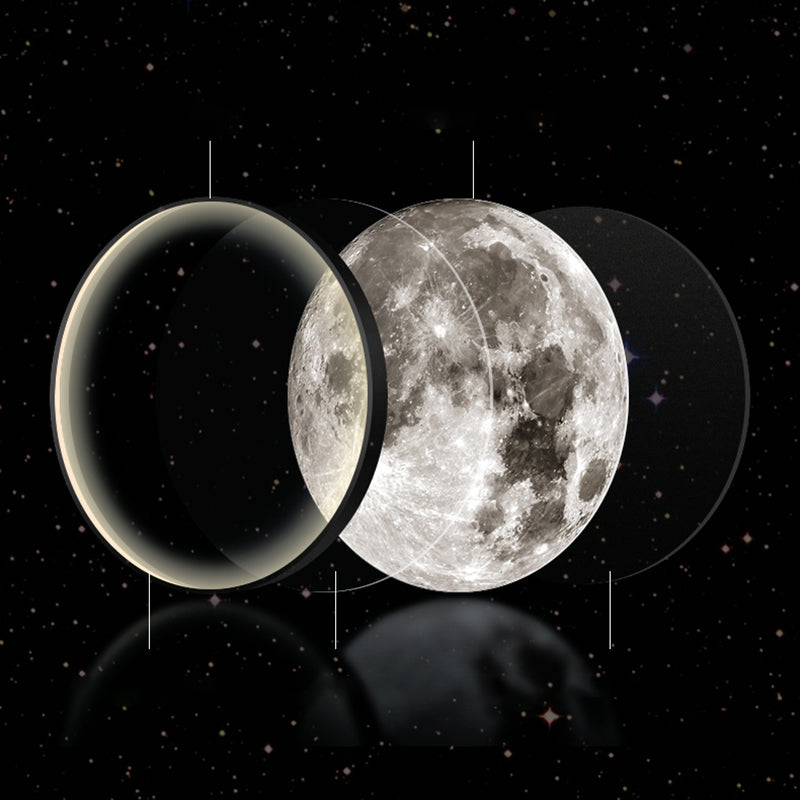 Round Shape Metal Wall Lighting Idea Kids Style 1 Light Wall Light Fixture in Black