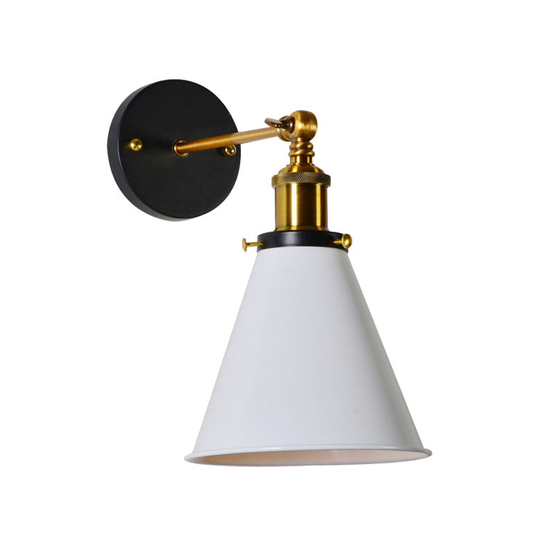 Industrial Style Wall Sconce Metal 1 Light Sconces for Living Room