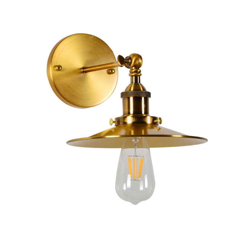 Industrial Style Wall Sconce Metal 1 Light Sconces for Living Room