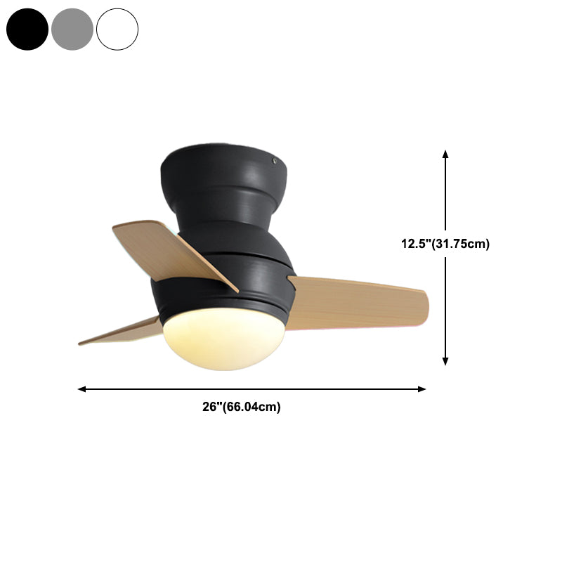 Metal Ceiling Fan Lamp Modern Style 1 Light Ceiling Fan Light for Children's Room