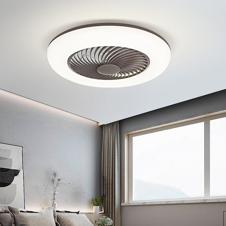 1 Light Ceiling Fan Lighting Modern Style Metal Ceiling Fan Light for Dining Room