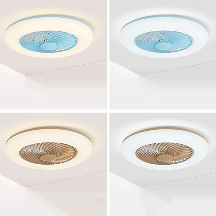 1 Light Ceiling Fan Lighting Modern Style Metal Ceiling Fan Light for Dining Room