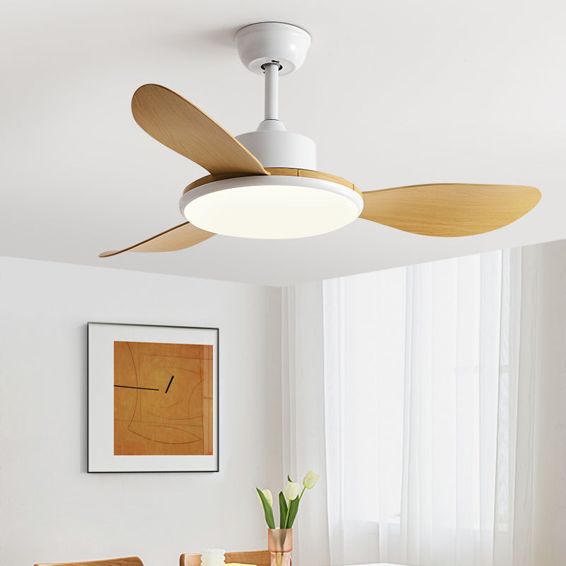 Unique Shape Metal Ceiling Fan Light Kids Style Single Light Ceiling Fan Lamp