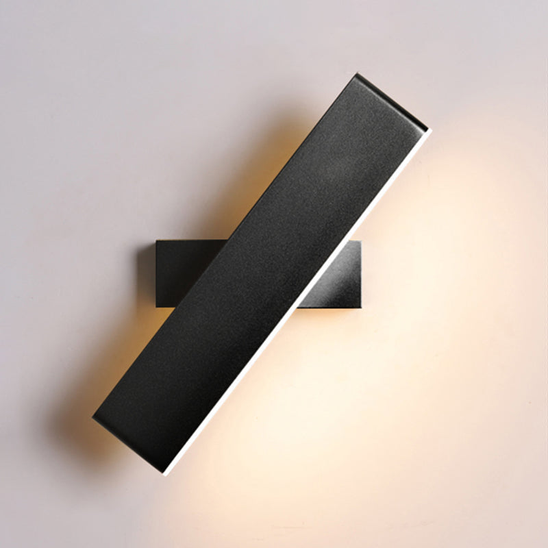 Square Shape Metal Wall Light Modern Style 1 Light Wall Lighting Fixtures