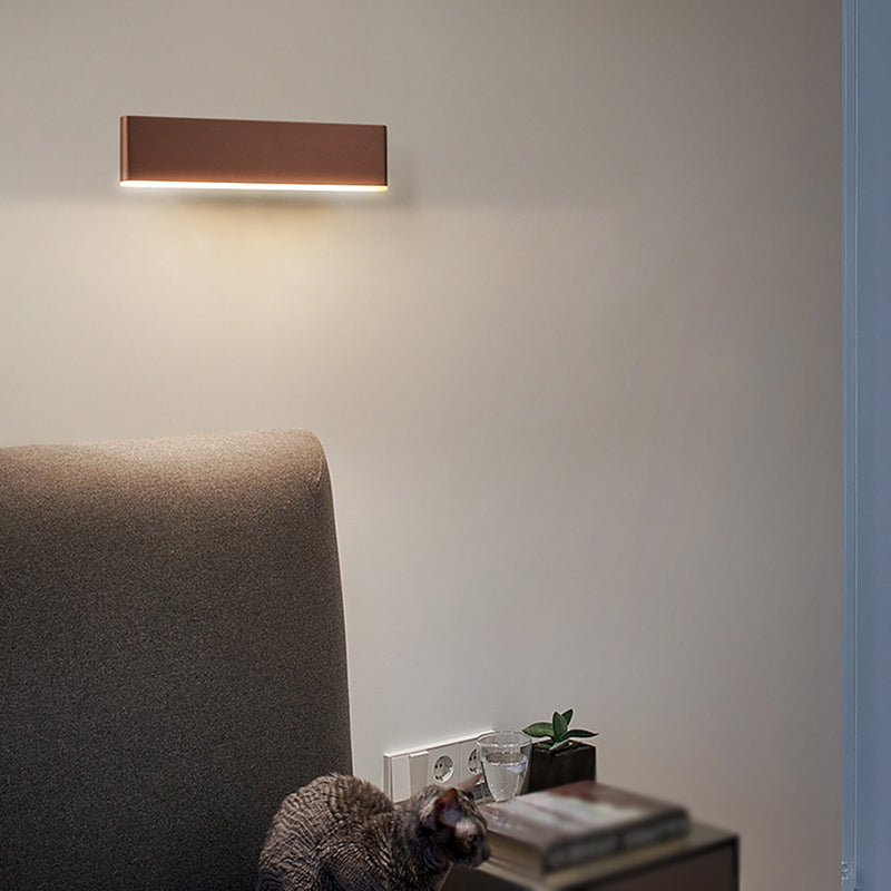 Square Shape Metal Wall Light Modern Style 1 Light Wall Lighting Fixtures