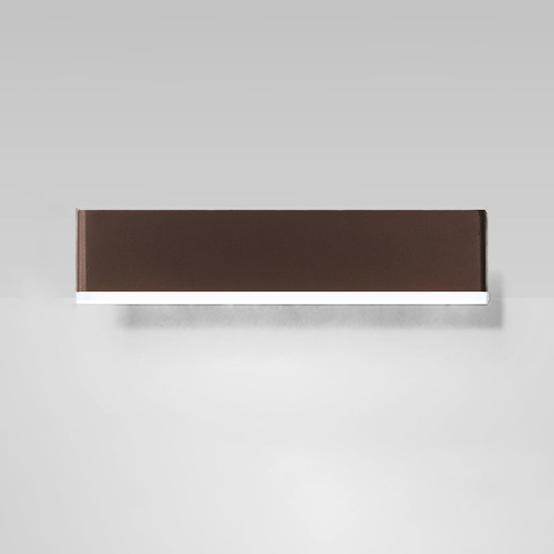 Square Shape Metal Wall Light Modern Style 1 Light Wall Lighting Fixtures