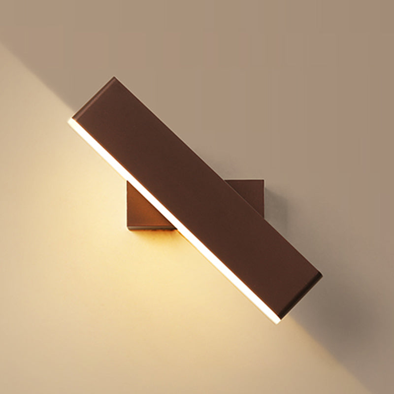 Square Shape Metal Wall Light Modern Style 1 Light Wall Lighting Fixtures