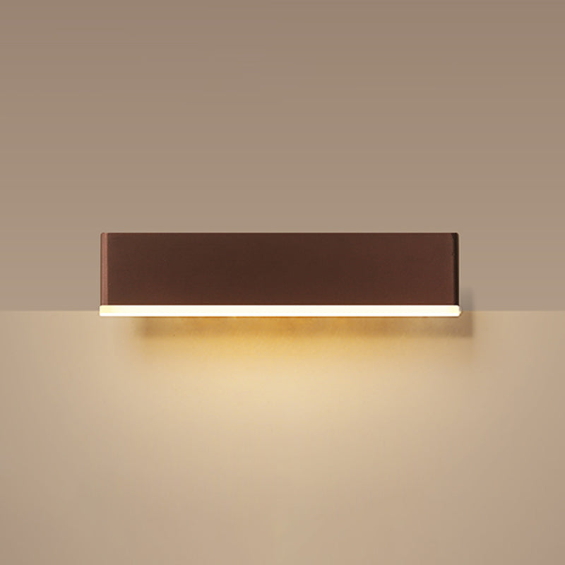Square Shape Metal Wall Light Modern Style 1 Light Wall Lighting Fixtures