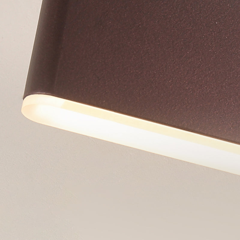 Square Shape Metal Wall Light Modern Style 1 Light Wall Lighting Fixtures
