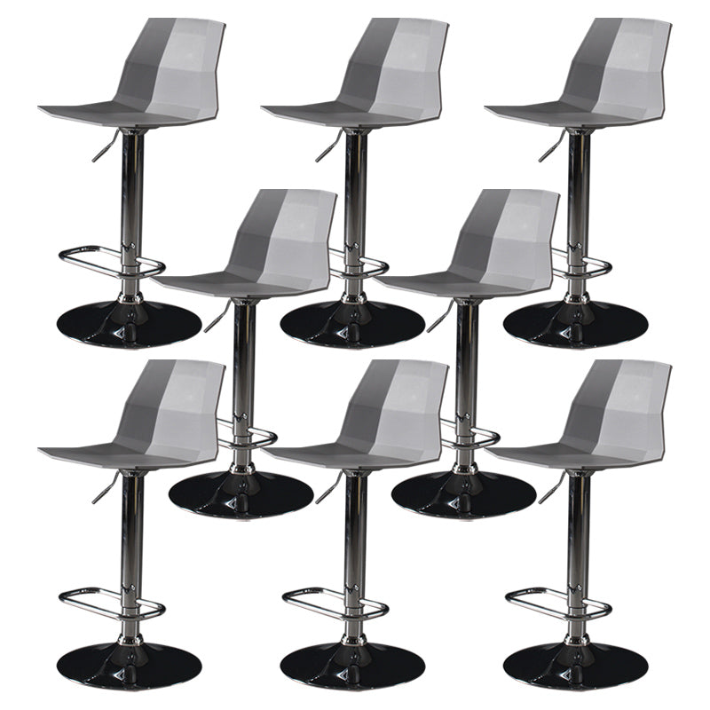 Living Room Nordic Adjustable Barstool PP Seat Bar Stool with Pedal