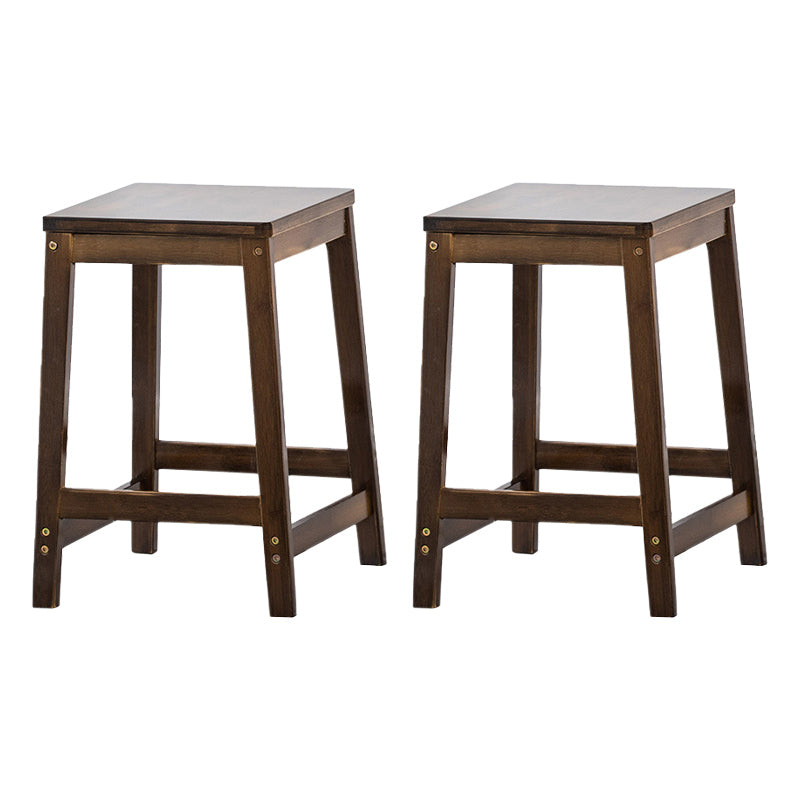 Dining Room Simple Wood Barstool Wood 4 Legs Bar Stool with Pedal