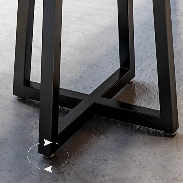 Industrial 1/9 Pieces Bar Table Set Rectangle Pine Wood Counter Table with High Stools