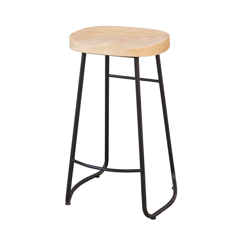 Industrial Rectangle Solid Wood Bar Table Set 1/5/9 Pieces Counter Table with Stools