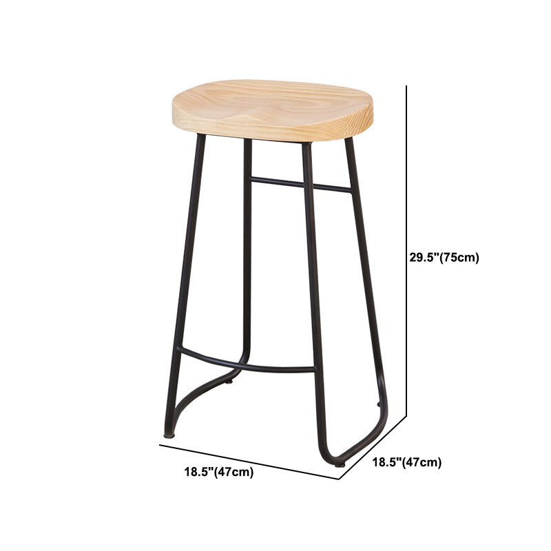 Industrial Rectangle Solid Wood Bar Table Set 1/5/9 Pieces Counter Table with Stools