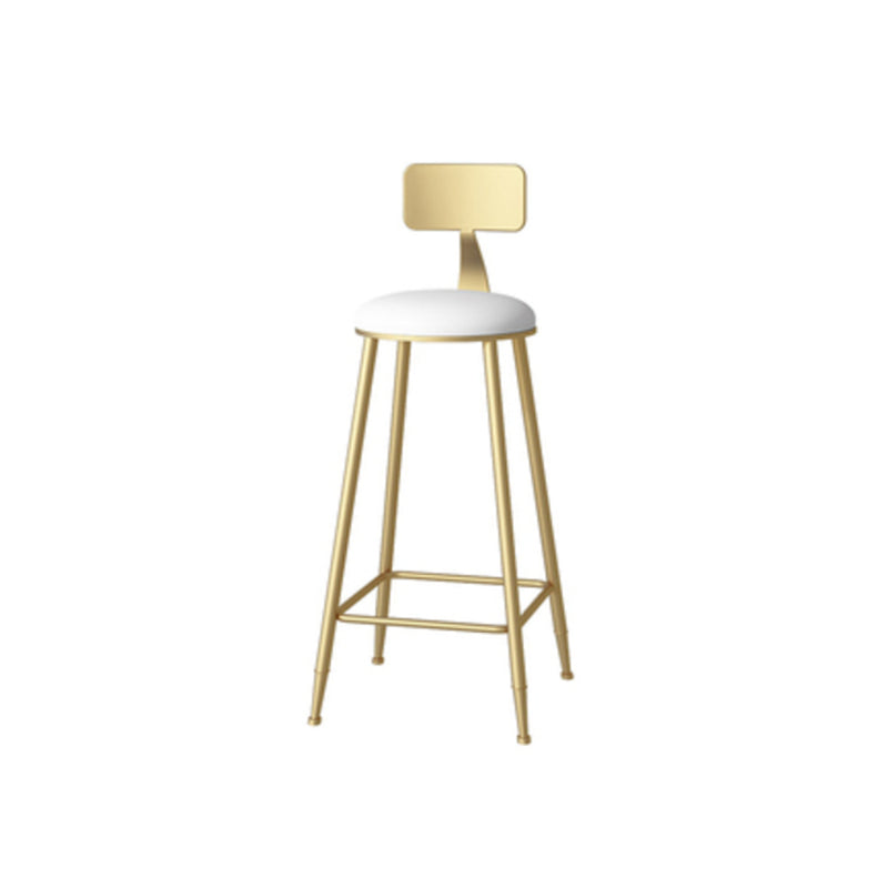 1/3/5 Pieces Glam Iron Bar Table Set White Faux Marble Top Bistro Set with Footrest