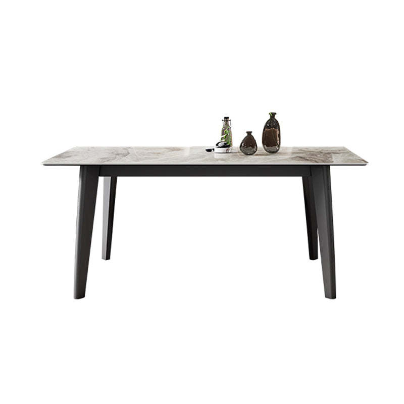 Modern Sintered Stone Rectangle Table Set 1/4/5/7 Pieces Dining Set