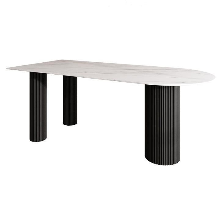 Contemporary Style Dining Table 3 Legs Dinette Table for Home Kitchen
