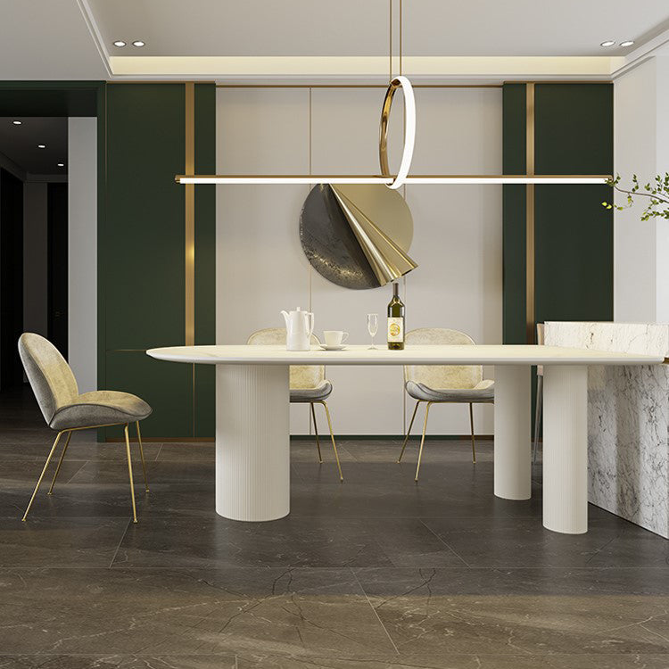 Contemporary 3-foot Dining Table Stone Dining Room Furniture for Home