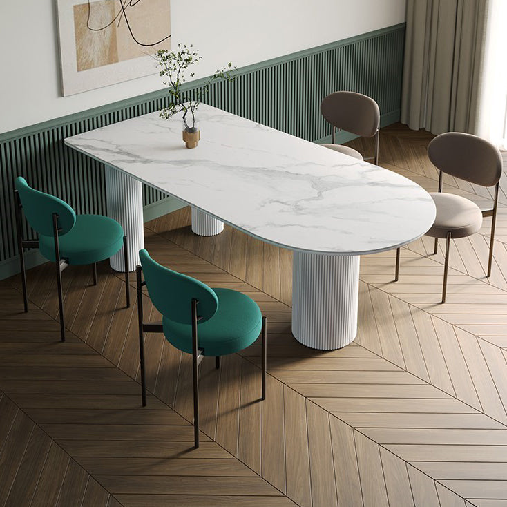 Contemporary 3-foot Dining Table Stone Dining Room Furniture for Home