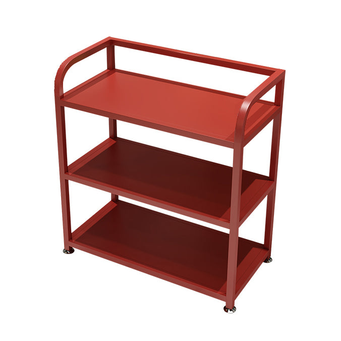 25.59"H Stationary Modern Prep Table Metal Rectangular Prep Table for Dining Room