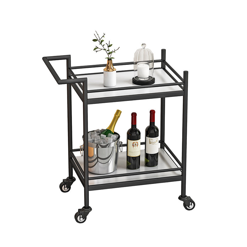 29.52" High Rolling Contemporary Prep Table Stone Prep Table