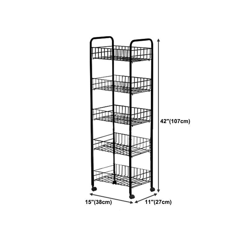 10.63"W Bookshelf Contemporary Style Bookcase for Home Study Room Office