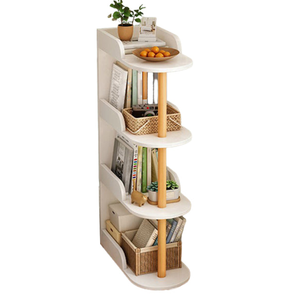 Closed Back Shelf Bookcase Engineered Wood Bookshelf for Office