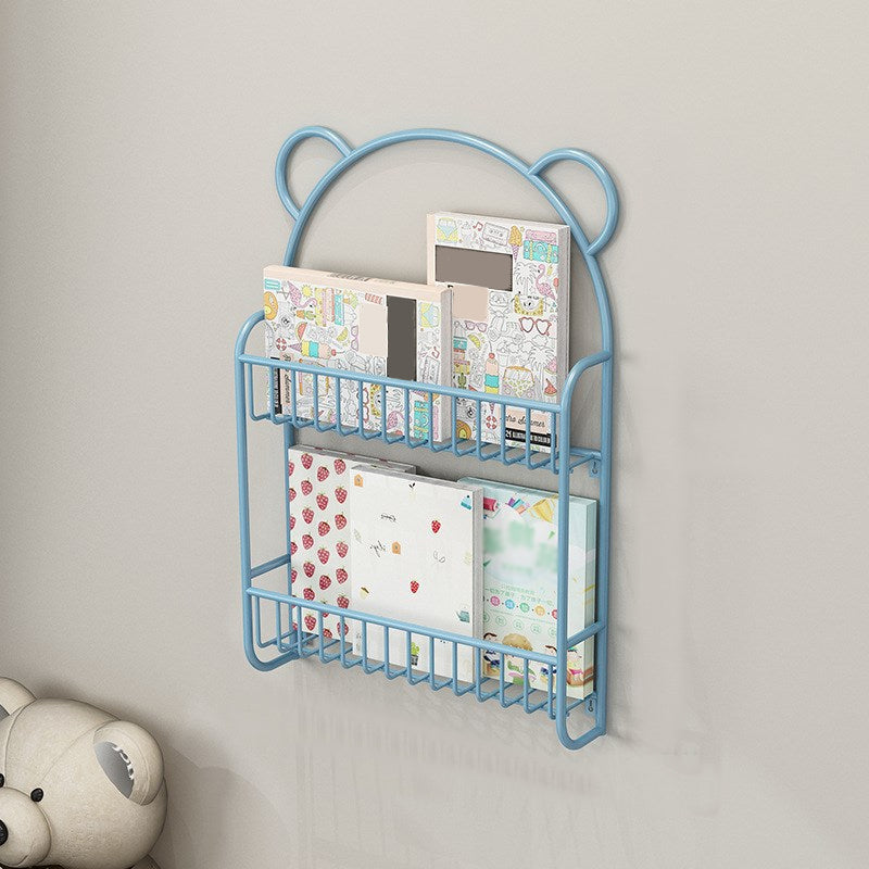 4.53"W Bookshelf Scandinavian Style Wall Mounted Bookcase for Study Room