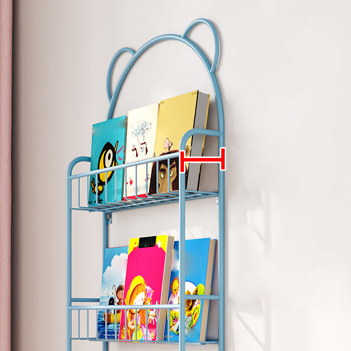 4.53"W Bookshelf Scandinavian Style Wall Mounted Bookcase for Study Room