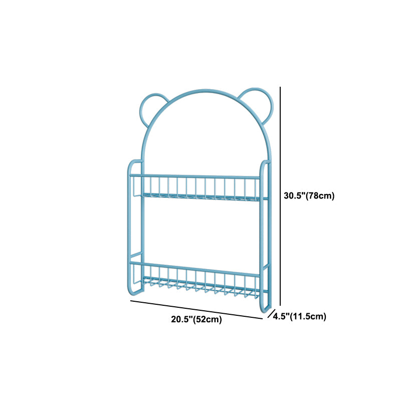 4.53"W Bookshelf Scandinavian Style Wall Mounted Bookcase for Study Room