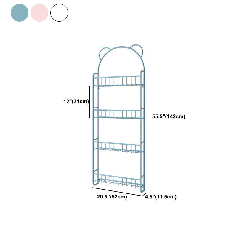 4.53"W Bookshelf Scandinavian Style Wall Mounted Bookcase for Study Room